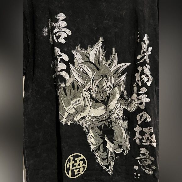 Dragon Ball Super Goku Foil Mineral Wash T-Shirt - Picture 6 of 7